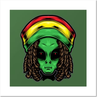 Reggae alien Posters and Art